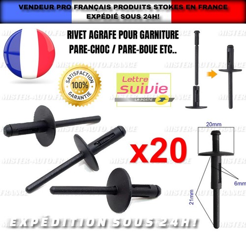 X20 fixation agrafe rivet - x20,